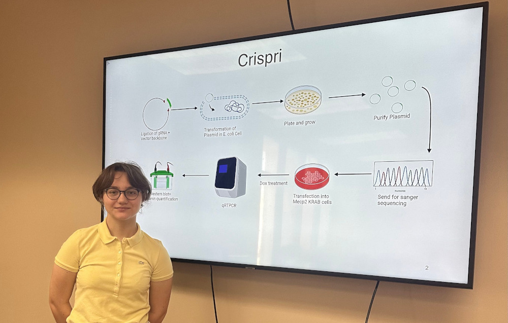 Anastasia presents her work