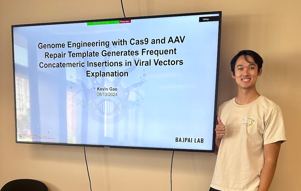 Kevin presents his work