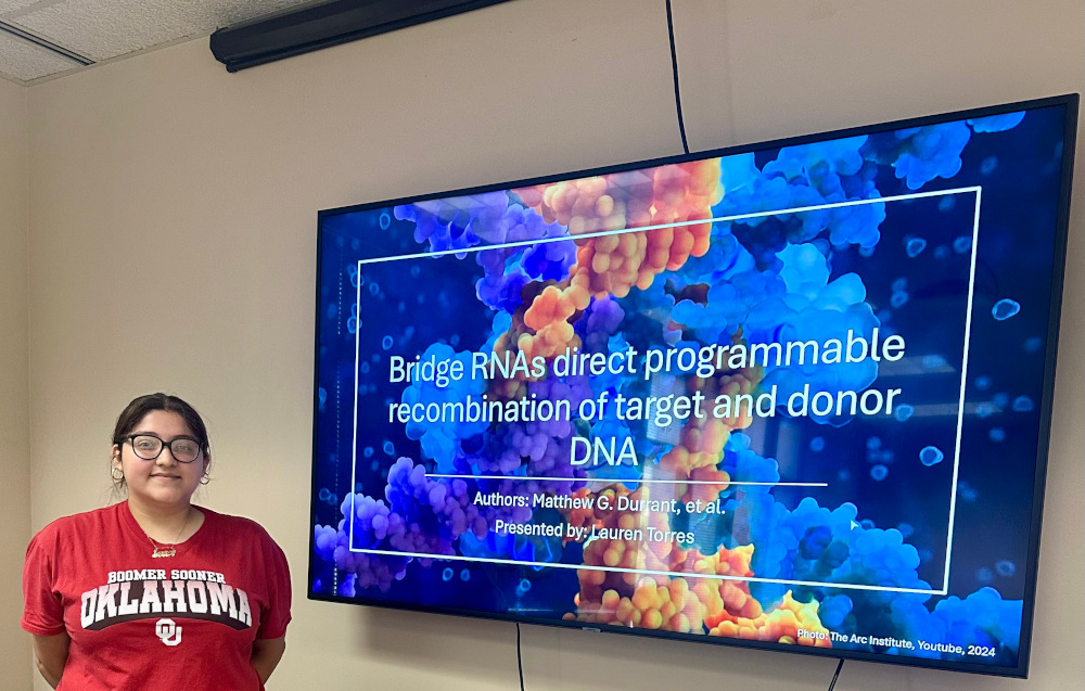 Lauren presents her work